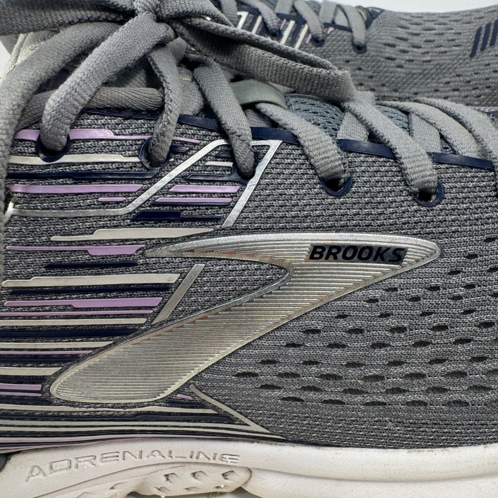 Brooks Adrenaline GTS Women's Running Shoes Gray Purple Cushioned Size 12 - Picture 7 of 14